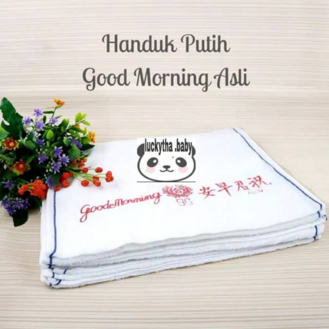 3pcs_ handuk olah raga import good morning / handuk leher good morning / handuk goes import