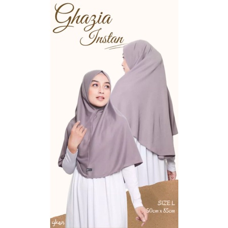 Hijab Najwa Ghazia Instan Tanpa Pet Bahan Kaos TC Premium