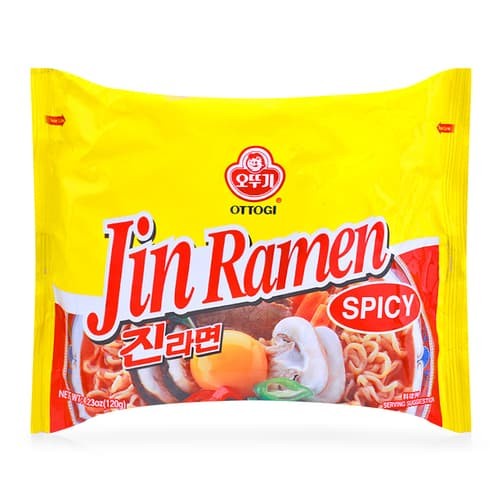 

impor-mie- ottogi jin ramen spicy - ramen pedas korea -mie-impor.