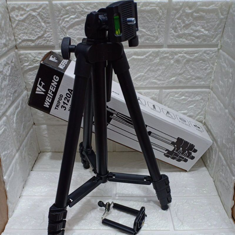 Tripod 3120 + Holder bisa utk kamera dan hp