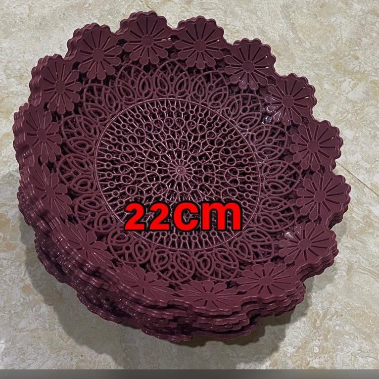 Special Edition.. Piring rotan plastik lusinan, isi 12pcs/1 lusin, merek SEAL,Bahan lebih tebal