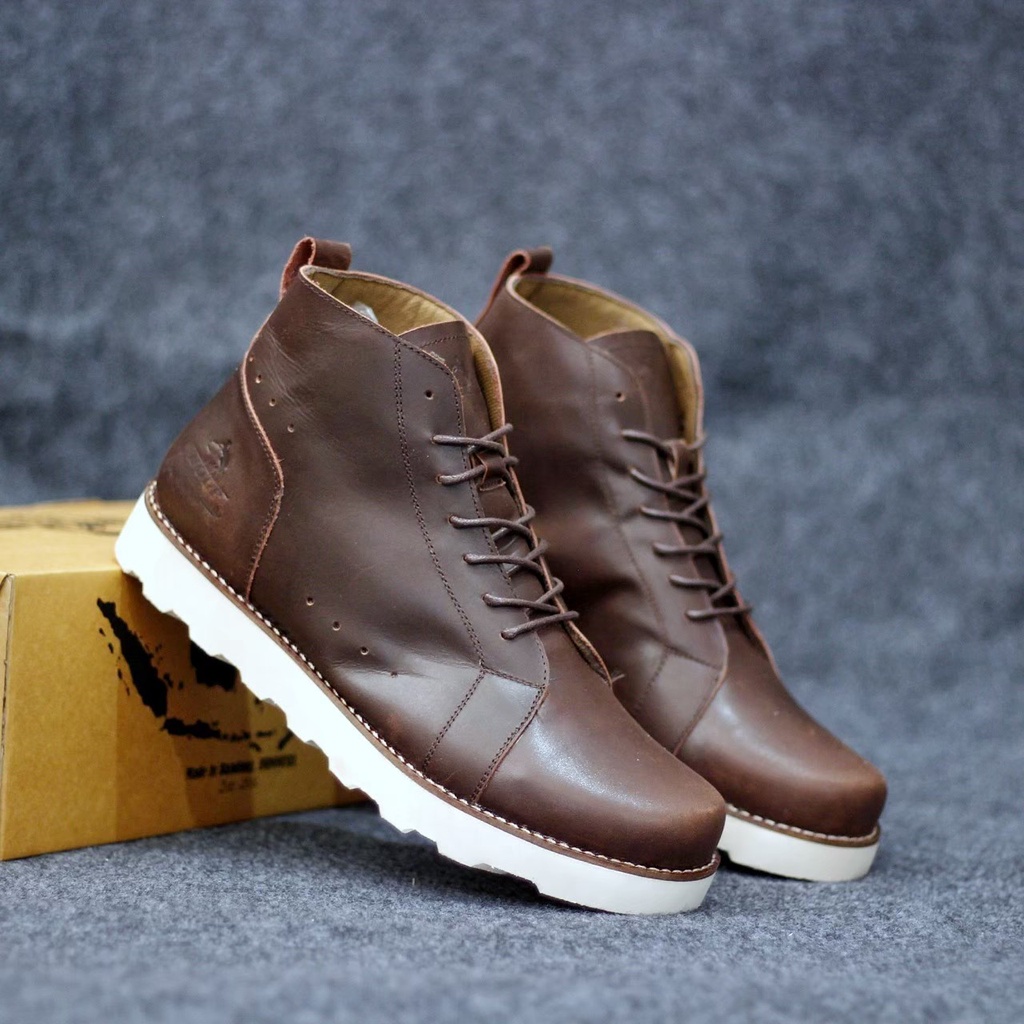 Sepatu Kulit Pria Sepatu Boots Kulit Pria Sepatu Cowok Sepatu Santai Pria Sepatu Boot Kulit Pria