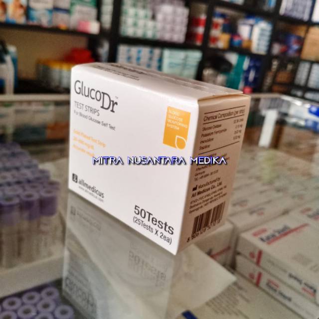 Strip GlucoDr Bio sensor Isi 50pcs