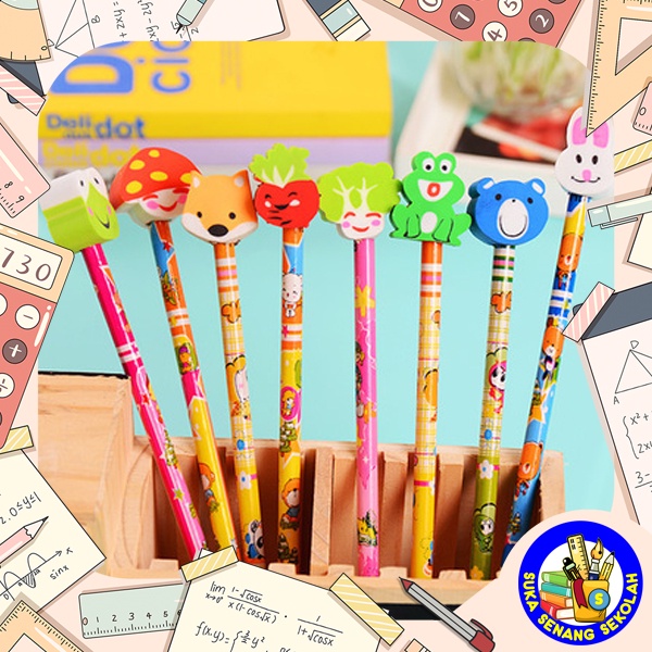 

SELUSIN Pensil Raut (Motif Random) S8003