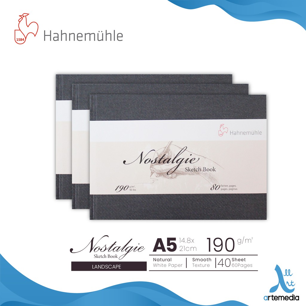 

Hahnemuhle Nostalgie A5 Hard Cover Sketchbook