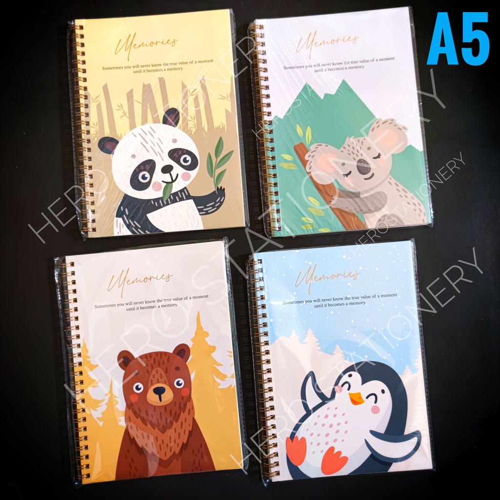 

Diary buku catatan agenda panda beruang koala pinguin joyko A5 NB-707