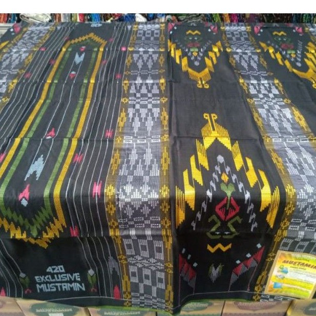 SARUNG MUSTAMIN FULL SUTRA DOUBLE 420 TYPE BHS SGE TERMURAH