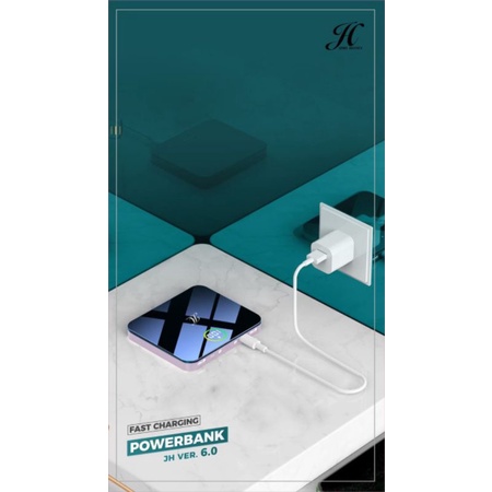 POWERBANK VERSI 06 ORIGINAL JIMS HONEY PB TIPIS PRAKTIS KAPASITAS 10.000mAh
