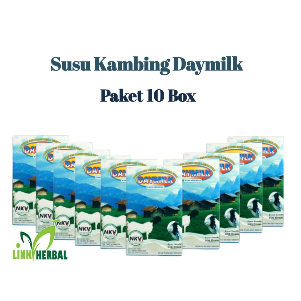 

Paket 10 Box Susu Kambing Daymilk | Daymilk | Susu Kambing Bubuk & Krimer Bubuk - 200gr