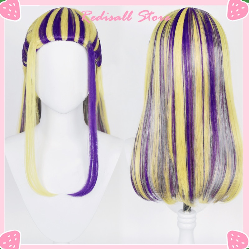 PREORDER Tokyo Revengers Wig Wakasa Imaushi Cosplay Mixed Golden Purple Long Straight Heat Resistant