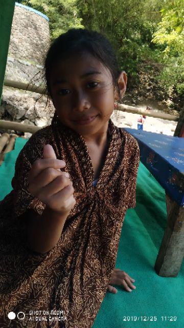 ( Michan Hijab ) Gamis Hilya Batik Michan Ori Gamis Motif Batik Terlaris