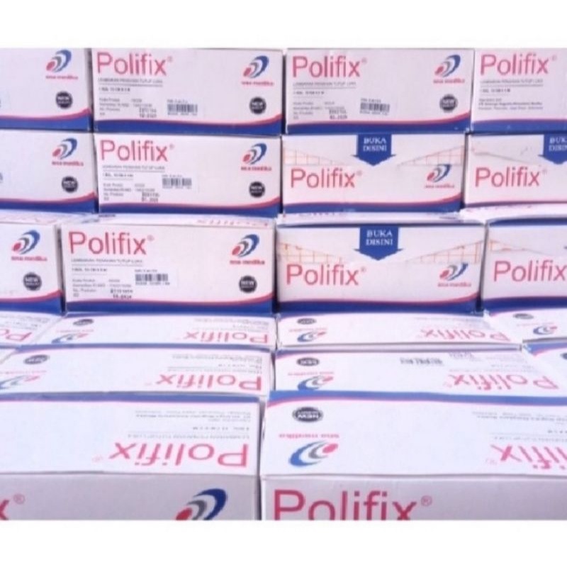 polifix 5cm x 5m plester tanpa kardus/box mirip hypafix