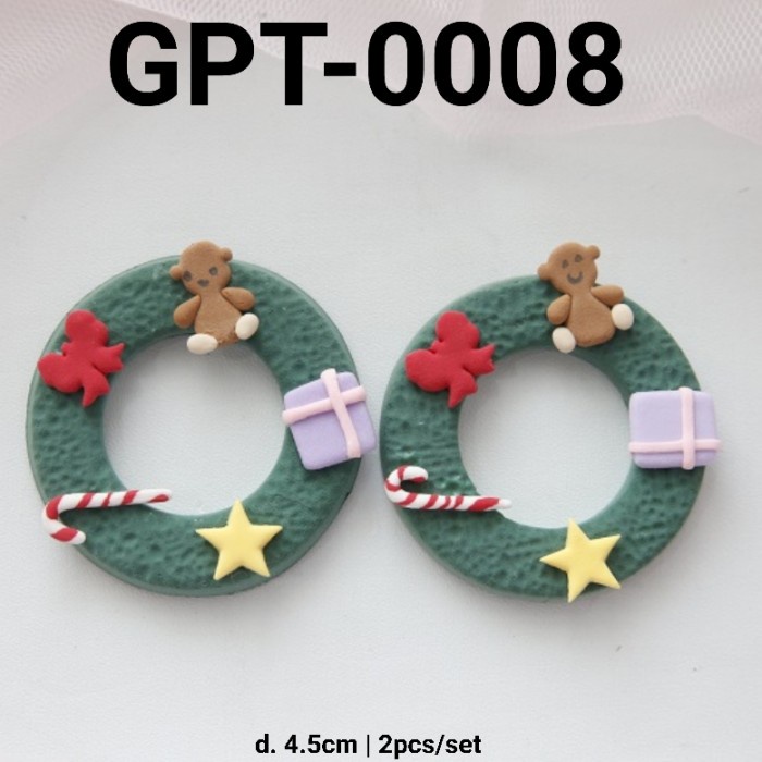 

GPT-0008 HIASAN KUE NATAL CHRISTMAS CLAY FLOWER WREATH NATAL EKSKLUSIF