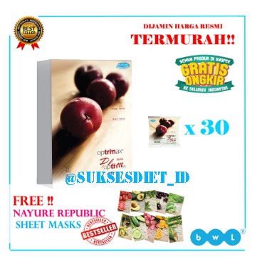 Buah Plum Delite Diet Detox Kurus Slim BPOM Optrimax Herbal Original Aman Healthy (1 Box)