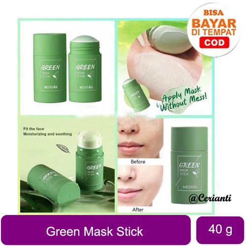 (MEIDIAN) GREEN TEA MASK STICK / STIK MASKER WAJAH TEH HIJAU_Lynn Design