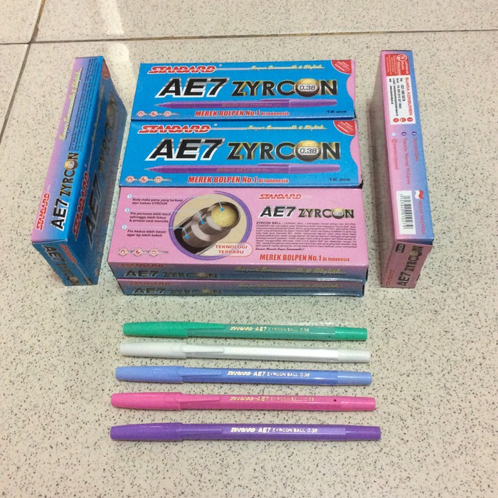 

TERBARU PULPEN STANDARD AE-7 0.38 WARNA / PULPEN AE-7 0.38