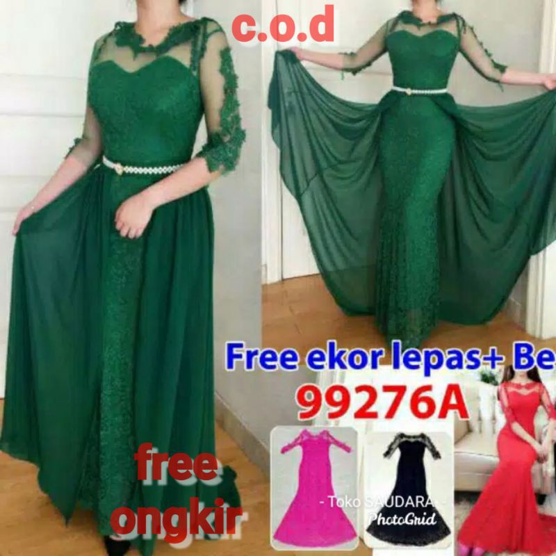 Gamis brokat kombinasi (import)