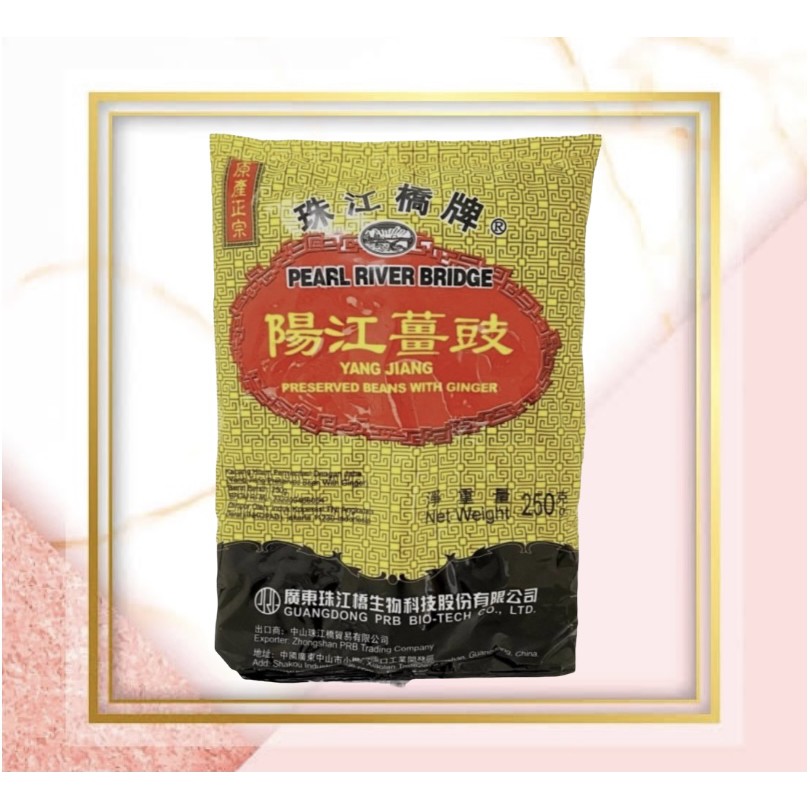 

Pearl River Bridge Kacang Hitam Dengan Jahe / Preserved Beans With Ginger 250 Gram