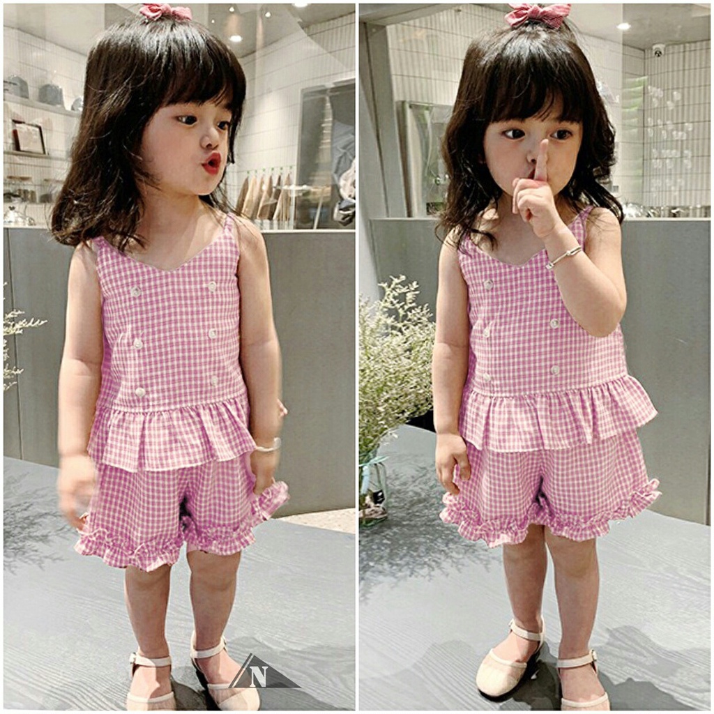 Baju anak 3 tahun Set Bianca|Set Angel|Set Combi|Set Polos baju anak perempuan MS