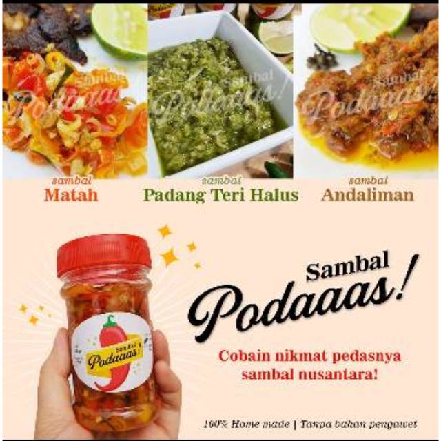 

Sambal Podaaas! Matah / Andaliman / Padang teri halus hijau