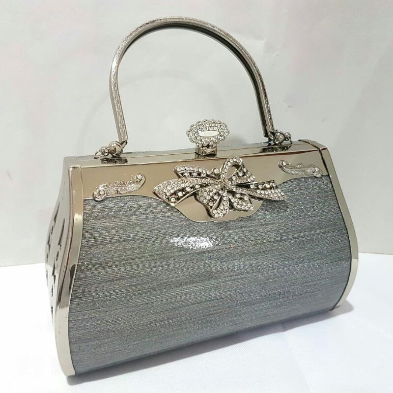 Tas Pesta  Farnell Wanita Ukuran Besar Cantik Clutch Diamond 2896 Elegan