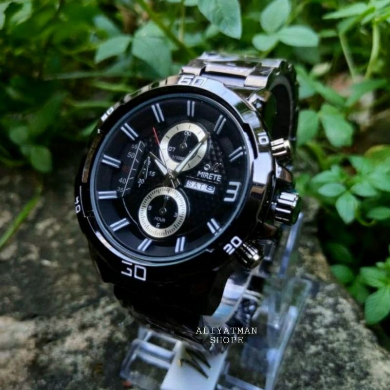 MIRETE SPORT TERBARU JAM TANGAN PRIA TAHAN AIR MIRETE ORIGINAL HITAM ROSGOLD TERLARISS  FITUR TANGGAL HARI JAM TANGAN PRIA JAM TANGAN COWOK RANTAI STAINLIS COD TERBARU JAM KASUAL PRIA TAHAN AIR MIRETE_MIRETE_MIRETE