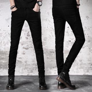  Celana  Panjang Jeans Slim Stretch  Model Korea  Warna Hitam 