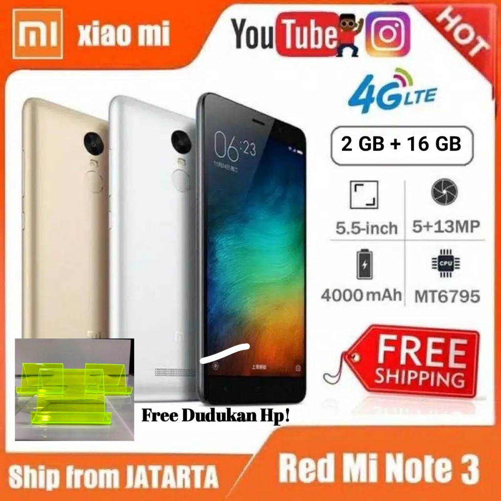 Xiaomi note 3 2gb 16gb 4G LTE Mediatek