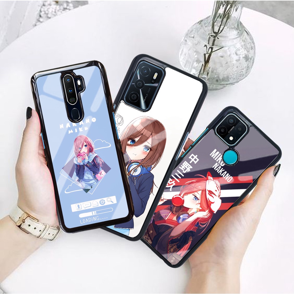 (OS26) Case Glossy Kilau Oppo A15 A15S A16 A52 A53 A54 A31 A9 A91 A92 A5 A9 2020 Anime Miku Nakano