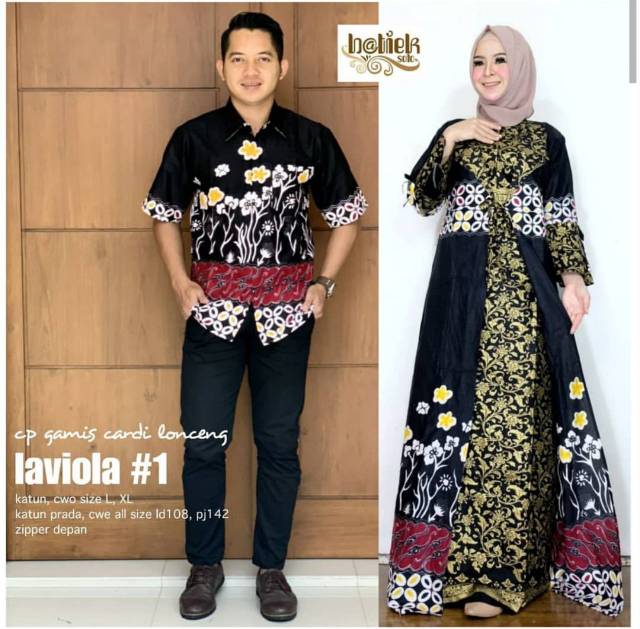 Cp Gamis Cardi Lonceng LAVIOLA #1 best seller ORI BATIK PEKALONGAN