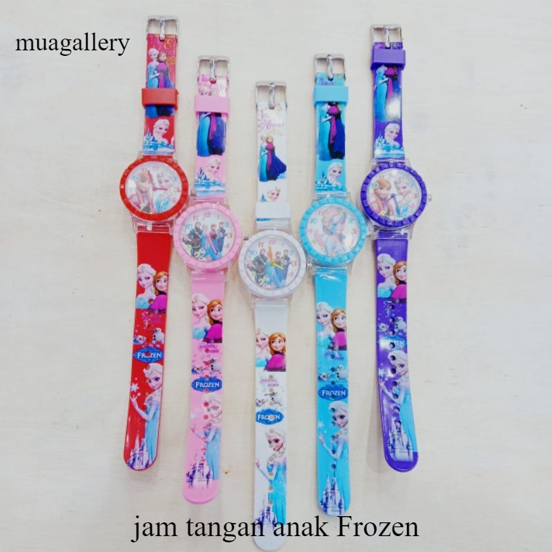 Jam tangan anak Frozen Analog / jam tangan wanita anak frozen rubber analog