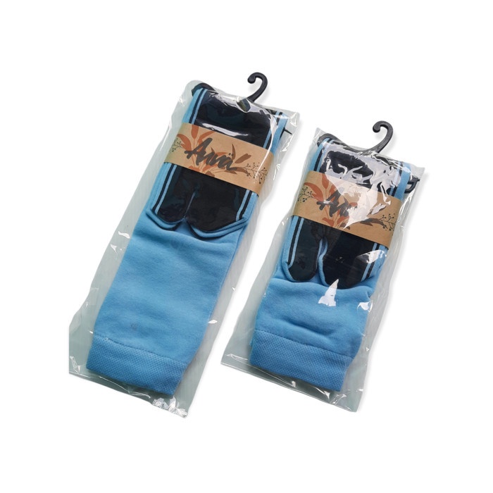 Kaos Kaki Jempol Telapak Hitam Warna Polos Ukuran S M L XL - Anna