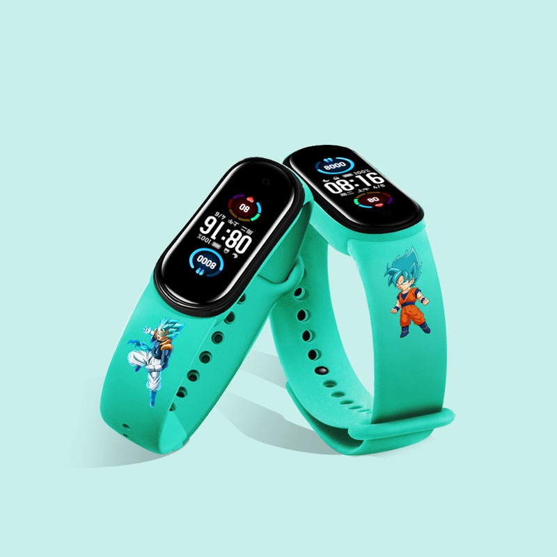 Xiaomi Mi Band 7 Silicone Band Strap for Miband 6 Cartoon Printing Strap for Xiaomi Mi Band 7 6 5 4 3 Wristband xiaomi band 5 xiaomi band 4