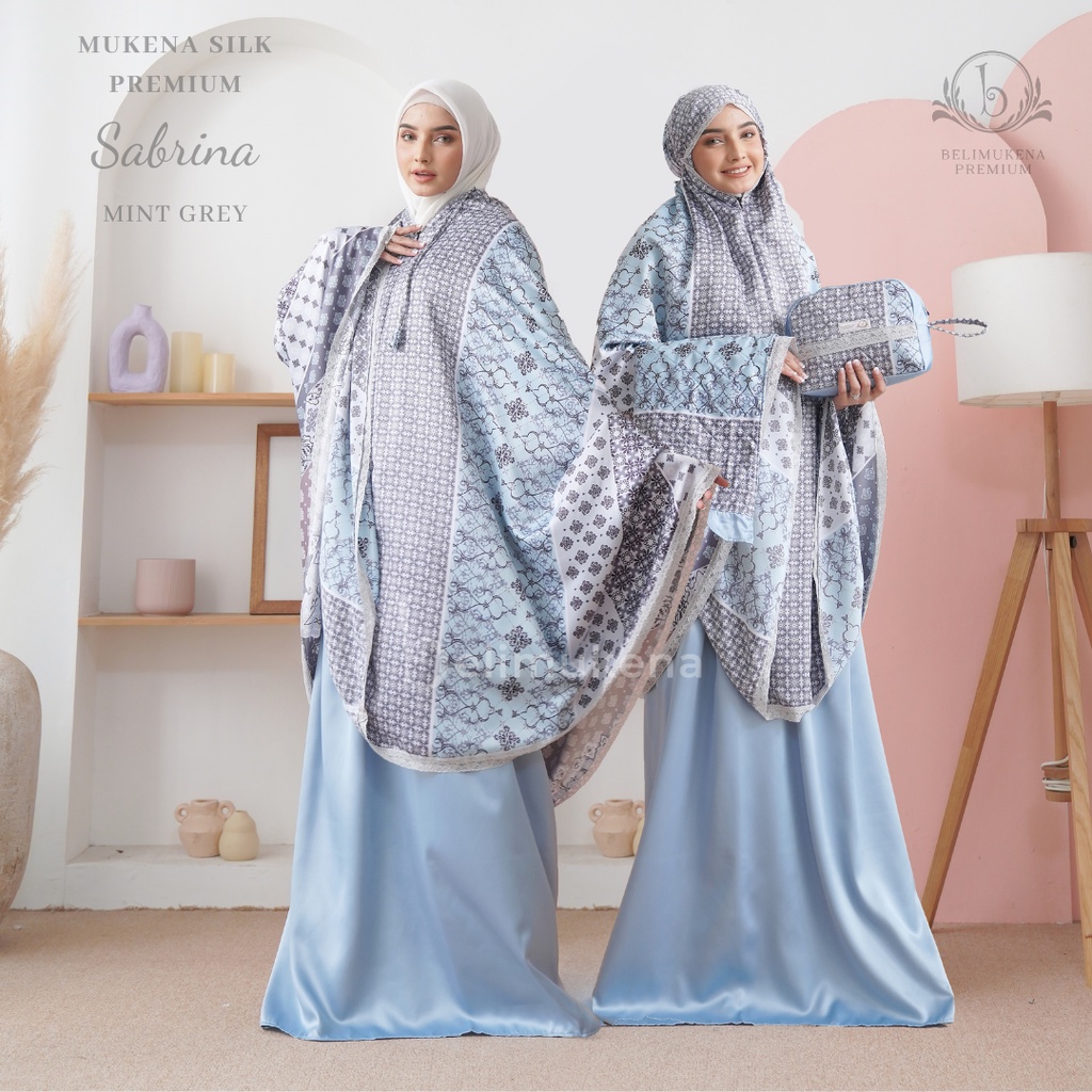 Mukena Silk Premium 2in1 Sabrina Set Sajadah