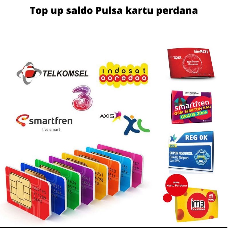 Top up pulsa kartu perdana