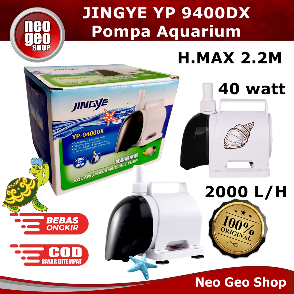 Jingye YP 9400DX 9400 DX Pompa Celup Kolam Ikan Aquarium Water Pump