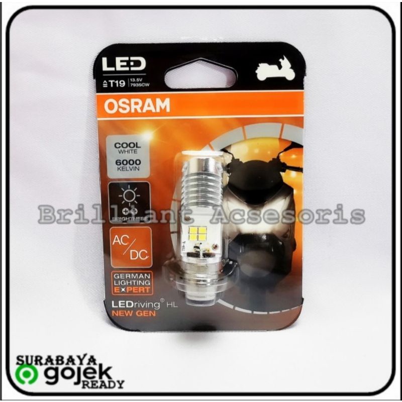 Lampu Motor LED OSRAM - M5 / T19 - Putih / Kuning