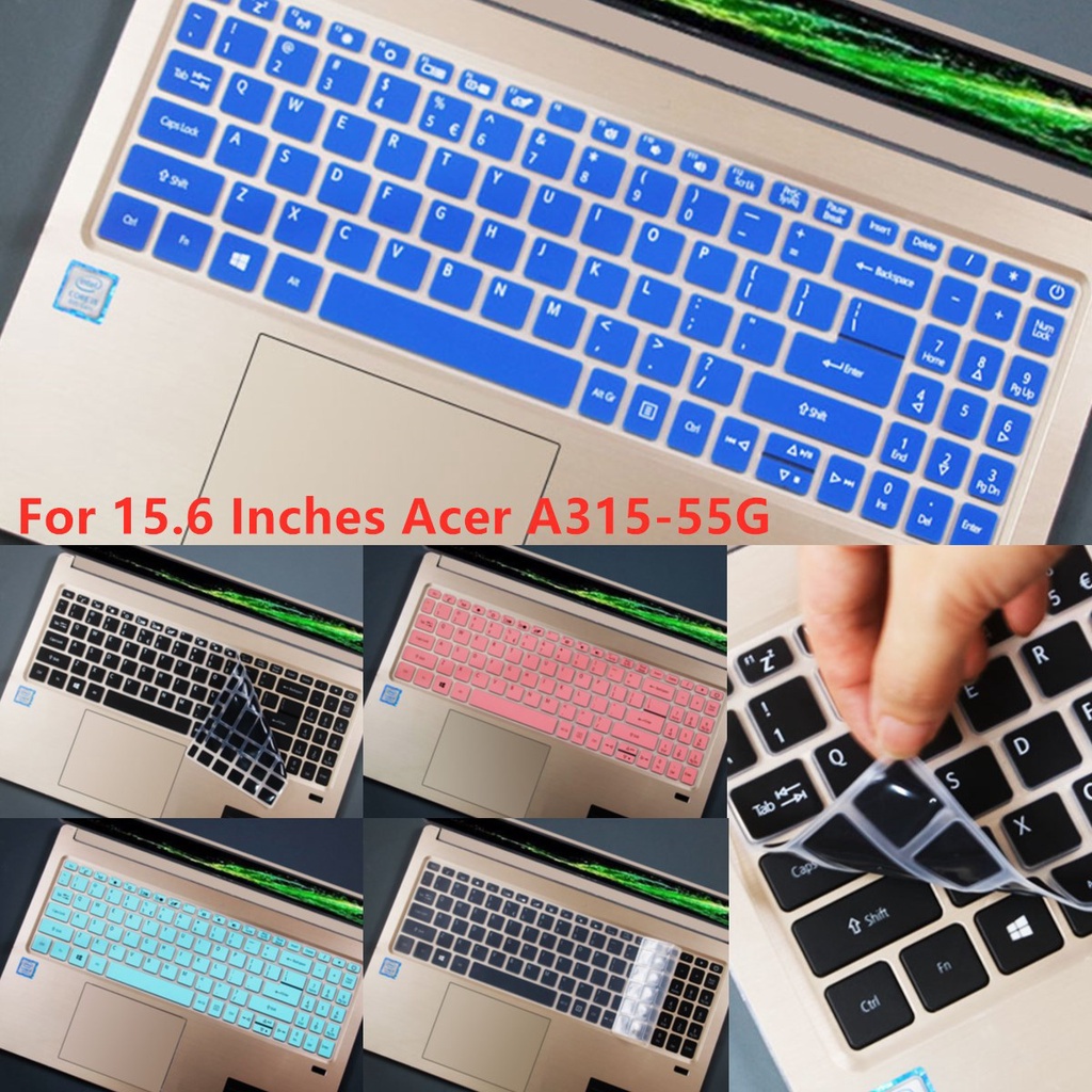 Untuk 15.6 Inci Acer A315-55G Lembut Ultra-Tipis Silikon Laptop Keyboard Cover Pelindung