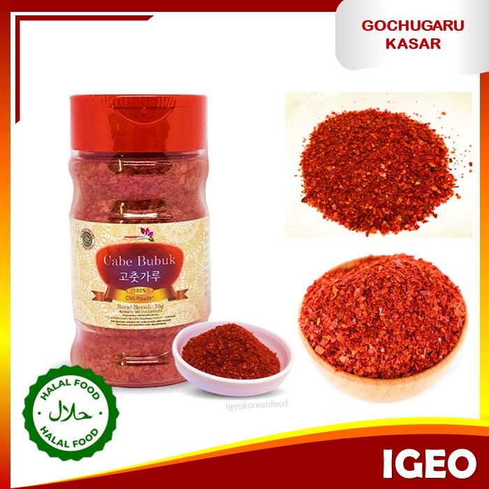 

Gochugaru Bubuk Cabe Korea 50gr Original Import Halal Bumbu Kimchi