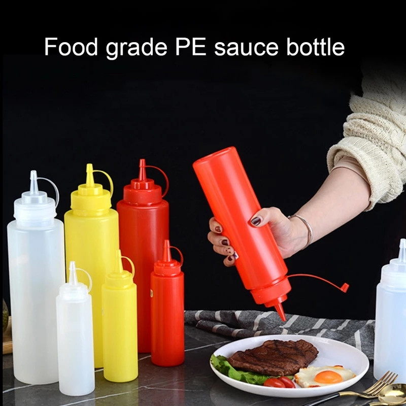 Botol Saus / Kecap Model Remas Bahan Plastik Untuk Dapur