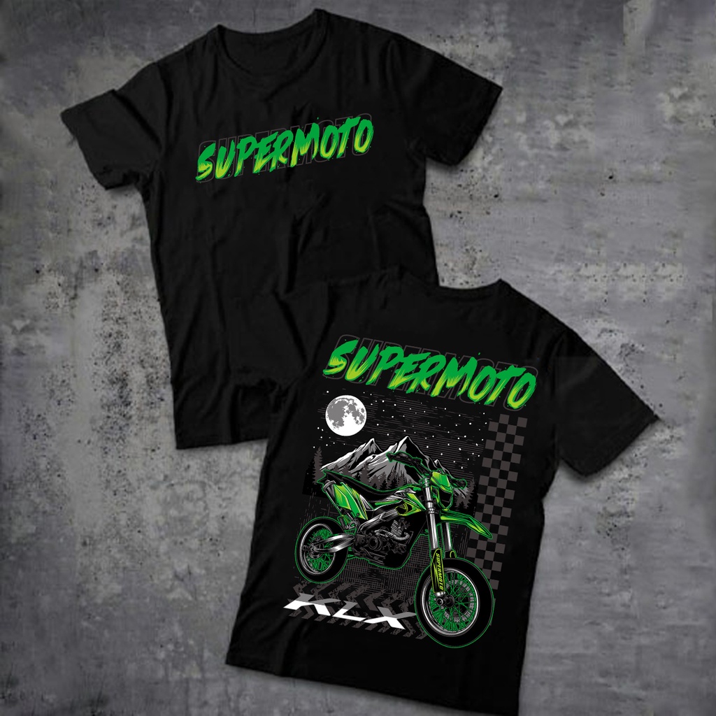 kaos supermoto KLX / kaos motor supermoto / baju supermoto KLX / baju motor supermoto / kaos sunmori