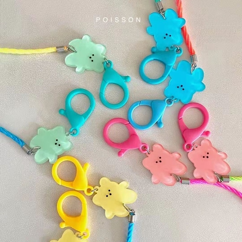 Rantai lanyard Kacamata Bahan Akrilik Warna Permen Gaya Korea