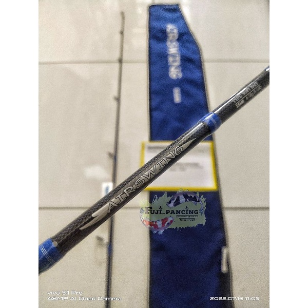 Joran shimano AIRSWING S56M.    -Dapat pelindung packing 3 lapis-