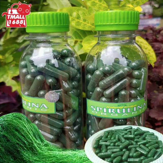 Masker spirulina original 100% isi 100 kapsul/botol