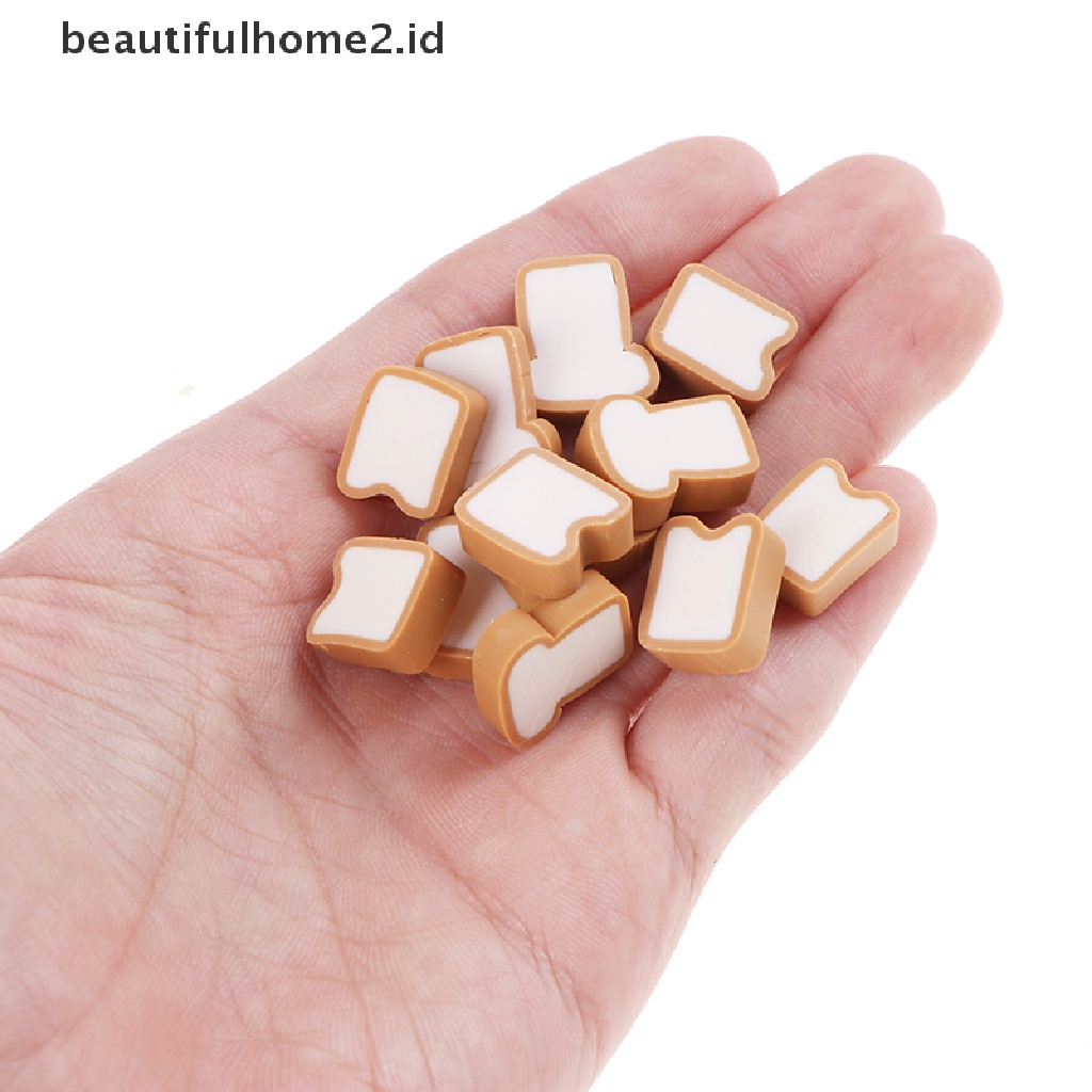 (Beautifulhome2.Id) 4pcs / Set Mainan Miniatur Roti Panggang Skala 1: 12 Untuk Aksesoris Dapur Rumah Boneka