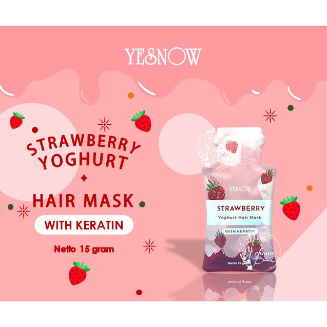 ★ BB ★ YESNOW Hair Mask Sachet 15gr | Masker Rambut | Perawatan Rambut - Yesnow Yoghurt Hair Mask