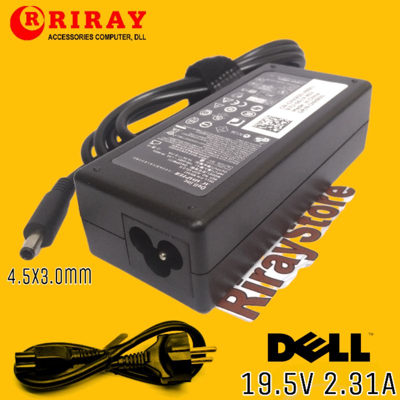 Original Charger Laptop Dell Inspiron 11-3000 13-5000 13-7000 14-3000 14-5000 14-7000 19.5V 2.31A 45W (4.5x3.0MM)