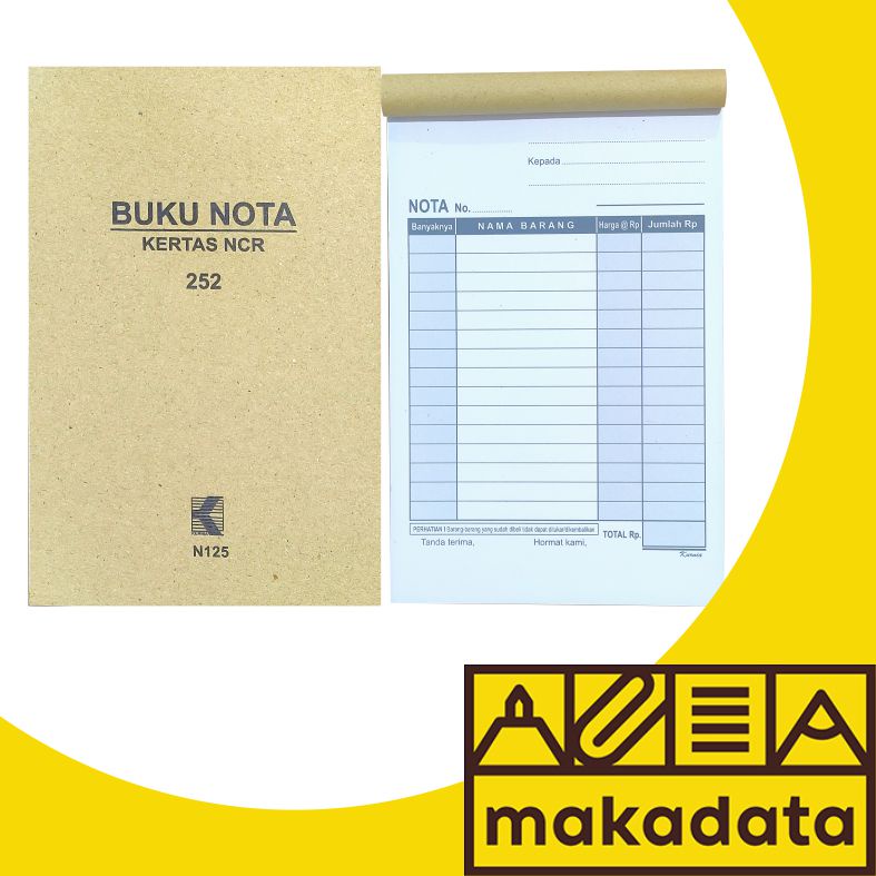 

NOTA TEGAK 1/4 FOLIO 2 RANGKAP 25 LEMBAR KURNIA (1PCS) MURAH