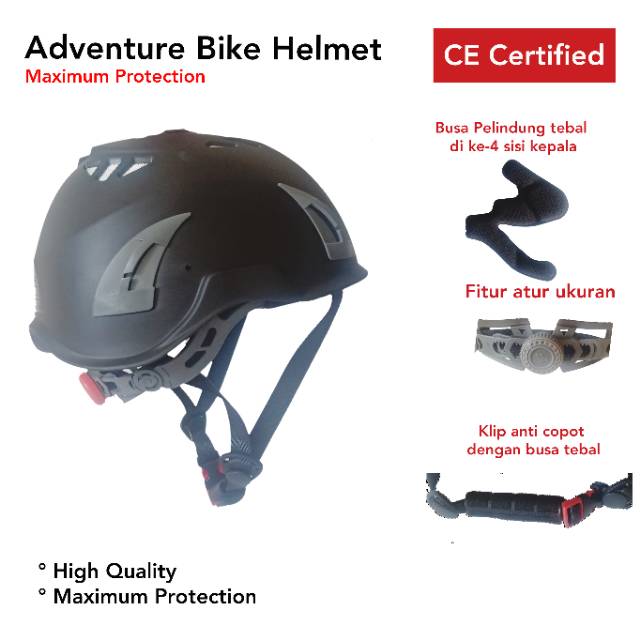 [Bonus] Helm Sepeda Lipat, Helm Sepeda Untuk Adventure, Bonus Kacamata Gowes Dan Pijitan Leher