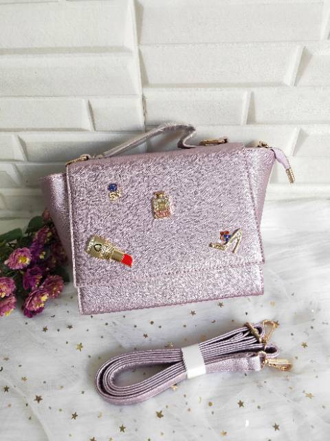 (COD) Sederhana tas impor wanita fashion handbag tas lucu murah